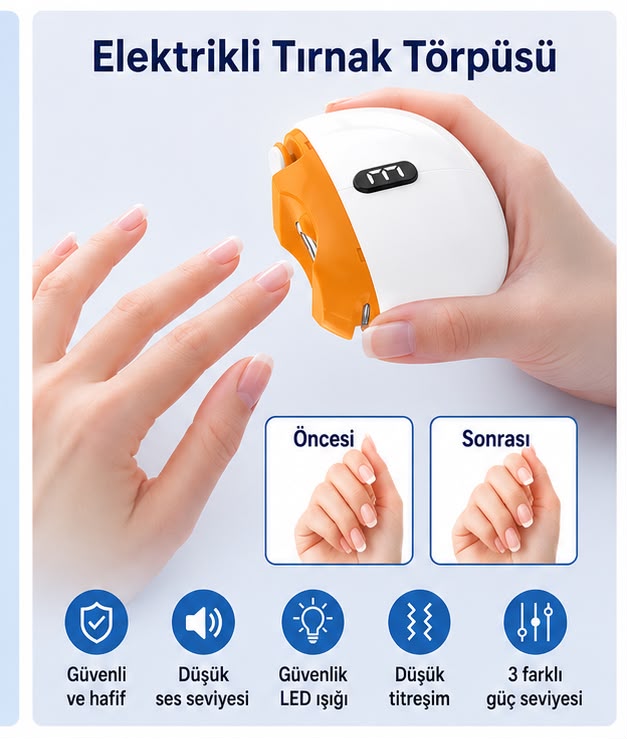 Neyliva Otomatik Şarjlı Tırnak Makası
